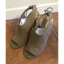 Zapatos Mujer Formal Mossimo Talla 35 Color Taupe Sin Caja