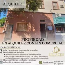 Casa En Alquiler.con Fines Comerciales