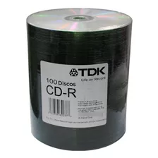 Cd-r Virgen Tdk Estampado 700mb 80min 52x Bulk X 100 Unid.