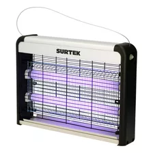 Lámpara De Led Mata Mosquitos 20 W Surtek Color De La Estructura Blanco Color De La Pantalla Morado