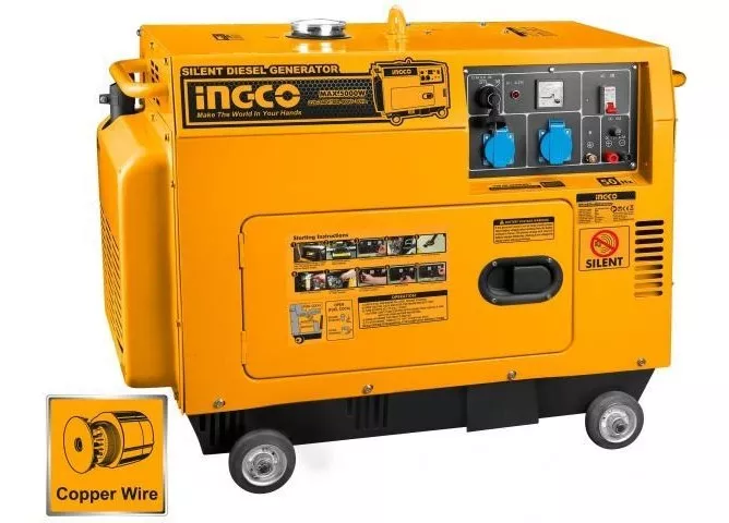 Generador Diesel Silencioso 5.0kw Ingco - Ynter