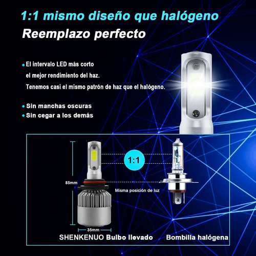 9005 9006 Kit De Focos Led Para Buick Luz Alta Y Baja 8000lm Foto 4