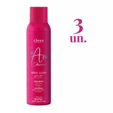 Kit Spray De Brilho Gloss Eu Amo Charming 150ml C/3 Unidades