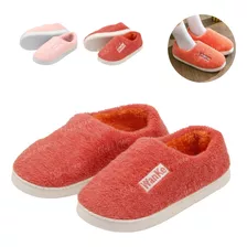 Pantufa Feminina Peluciada Macia Antiderrapante Costurada