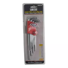 Kit 5 Jogo Chave Torx Longa 9 Pc L Cromo Vanádio T9 A T50