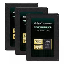 Inland Professional 3 Pack 256gb Ssd Sata Iii 6gb/s 2.5 7mm
