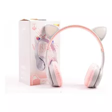 Diadema Bluetooth Audifonos Orejas De Gato Con Luz Led