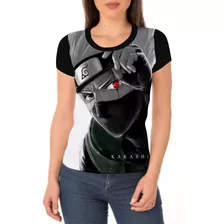 Camiseta/camisa Feminina Kakashi Hatake - Naruto Baby Look