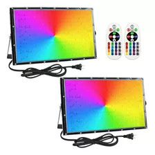 Indmird Paquete De 2 Reflectores Rgb De 150 W, Reflector Rgb