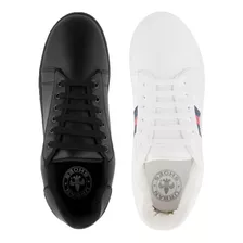 Tenis Casuales Kit De 2 Pares Oferta Dama Blanco Negro!