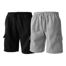 Pack 2 Shorts Hombre De Algodón Con Bolsillos