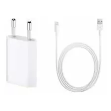 Carregador 5w + Cabo Usb 1 Metro Para iPhone 6 6s 7 8 Plus