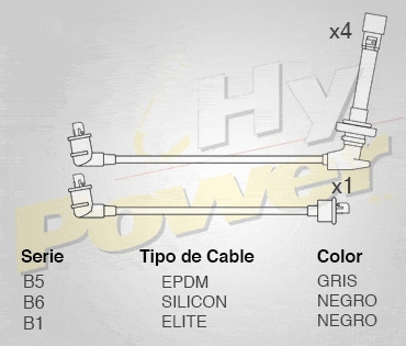 Jgo Cables Buja Elite Para Nissan Sentra Gxe 1.6l 4cil 1998 Foto 2