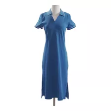 Tommy Hilfiger Vestido Activo Azul Para Mujer Talla S