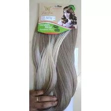 Aplique Mágico Cabelo Invisível Tiara Fio 8at88 Loiro Cinza