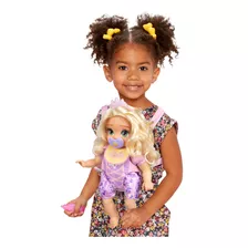Disney Princess Rapunzel Baby Doll Deluxe Con Tiara, Portado