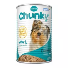 Alimento Chunky Delidog Para Perro Adulto Todos Los Tamaños Sabor Pollo En Lata De 400g
