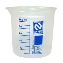 Becker Em Polipropileno 100 Ml Graduado 10/10 Ml - Nalgon