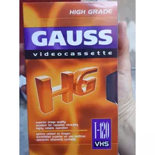 Video Cassette Vhs Gauss T-120