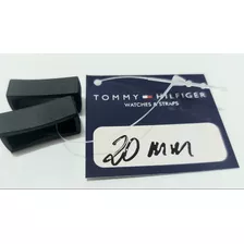 Par De Passadores 20mm Tommy Hilfiger Borracha Preto X1