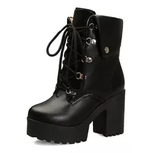 Ielgy - Botas Cortas Para Mujer (9 Cm, Tacón Alto, Talla Gra