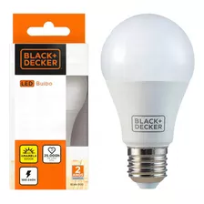 Lámpara Led De 11 W, Enchufe E27, Bivolt Black + Decker, Color Blanco Frío, 110 V/220 V (bivolt)