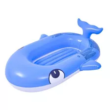 Bote Inflable Para Piscina Ballena Niño Infantil Color Azul