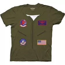 Camiseta Oficial Para Adultos Top Gun Suit Patches