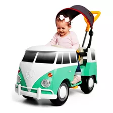 Carrinho Passeio Pedal Infantil Kombus Poliplac Rosa Azul Cor Verde