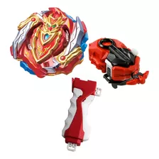 Beyblade Cho Z Achilles Valtryek + Lançador Lr Burst B129