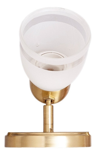 Aplique Spot Movil 1 Luz Dorado C/ Tulipa Vidrio E27 Estructura Dorado Mate