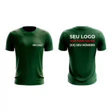 Camisa Camiseta Uniforme Logotipo Em Silkscreen Kit 04pçs