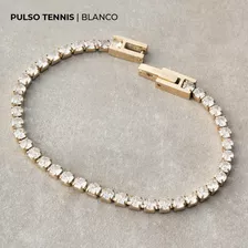 Pulso Tennis En Oro Laminado 18k En Diferentes Colores