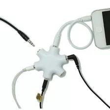 Adaptador Audifonos Plug Splitter 1 A 5 Audio Auxiliar 3.5mm