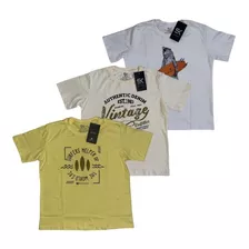 Kit 2 Camisa Infantil Original Sk Clothing Tam 10 Ao 16 