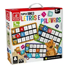 Brinquedo Jogo Bingo Letras E Palavras Brincadeira Criança