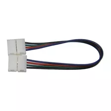 Conector Adaptador Con Cables Para Tira Led 5050 Rgb 10mm