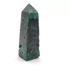 Hermosa Piedra Natural Obelisco Malaquita Malachite Verde