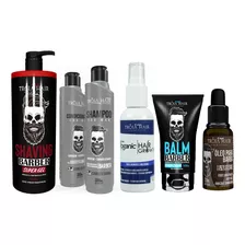 Kit Barbearia Shaving + Tonico + Loção + Balm Tróia Hair