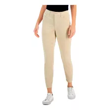 Pantalón Caqui Ajustado De Pana Para Mujer Talla 16 Thjeans