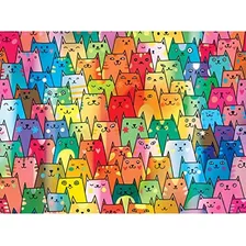 Roseart Rose Jigsaw Puzzle 1000 Piezas Lindos Gatos Colorido