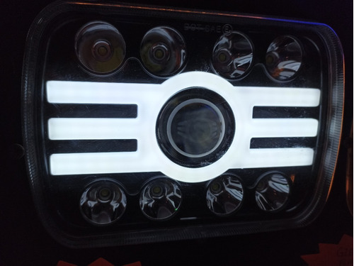 Faro Led Blanco Y Ambar Lupa Ford F150 Pick Up Foto 4