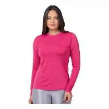 Camiseta Térmica Feminina Manga Longa Proteção Uv Comprida