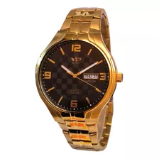 Relógio Masculino Vip Dourado Spirit Shapilite Ouro 18k