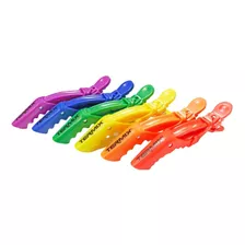 Set 6 Pinzas Termix Pride De Plastico Colores Peluqueria