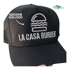 Kit Boné Personalizado Hamburgueria. - 7 Un