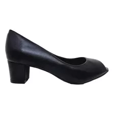 Sapato Peep Toe Beira Rio Palmilha Macia Conforto Original 