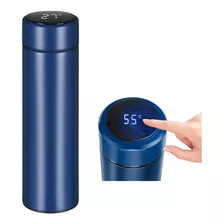 Termo De Agua Caliente Inteligente Azul Vaso Mug Termico Sensor Digital Tactil 500ml Qatarshop Botella Termica Medidor Temperatura Bebida Acero Inoxidable