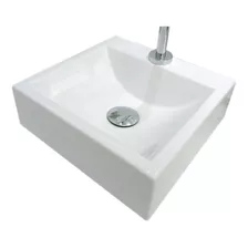 Pia Cuba Banheiro Pequena 32 X 30cm Nápole Quadrada Branco