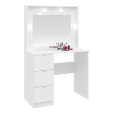 Mueble Tocador Con Espejo Y Luces. Armado Gratis, Tienda Max